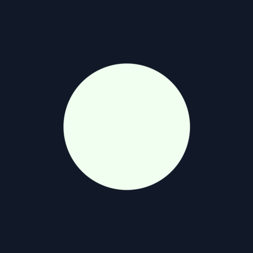 Anti-aliased circle — smooth sub-pixel blending at edges, no staircase artifacts